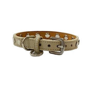 ELVIS Single Row Nickel Studs Leather Dog Collar Product vendor