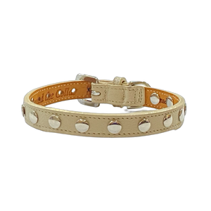 ELVIS Single Row Nickel Studs Leather Dog Collar Product vendor