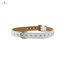 Load image into Gallery viewer, Brie Leather Collar with Single Row Clear Crystals Product vendor