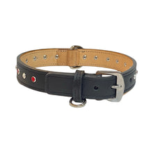 Load image into Gallery viewer, Brie Leather Dog Collar with Alternating Crystals Product vendor