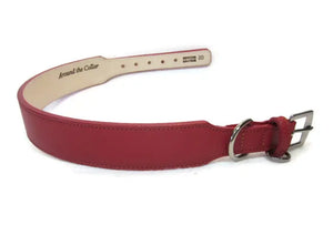 Classic Leather Wide Dog Collar