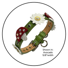 Load image into Gallery viewer, Luna Dog Collar with Mushrooms &amp; Flowers Product vendor