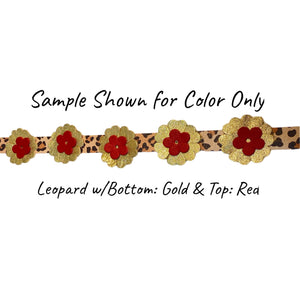 Emma Flower Leopard Dog Collar Product vendor