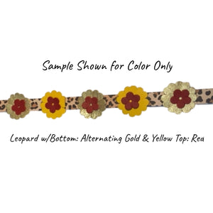 Emma Flower Leopard Dog Collar Product vendor