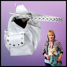 Load image into Gallery viewer, Jaxon leather dog sling carrier