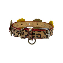 Load image into Gallery viewer, Emma Flower Leopard Dog Collar Product vendor