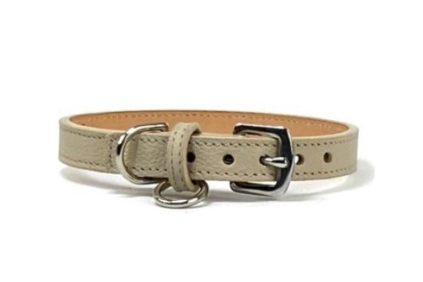 Classic leather dog store collars