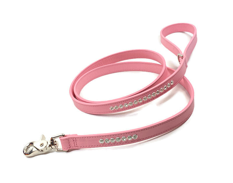 Shanti Leather Leash with Closely Spaced Crystals Product vendor